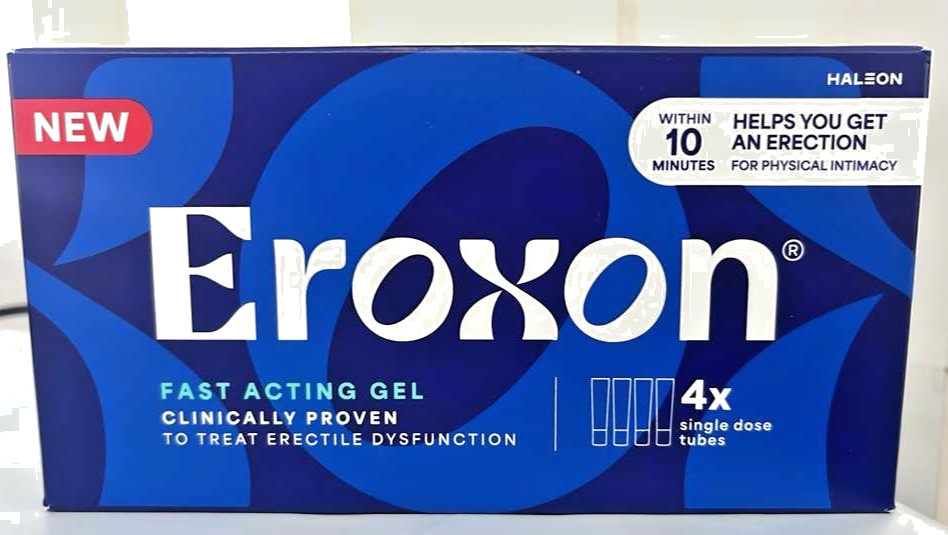 Eroxon Stimgel Fast Acting Gel 4 Single Dose Tubes /Exp 10/26 NIB/FREE Ship