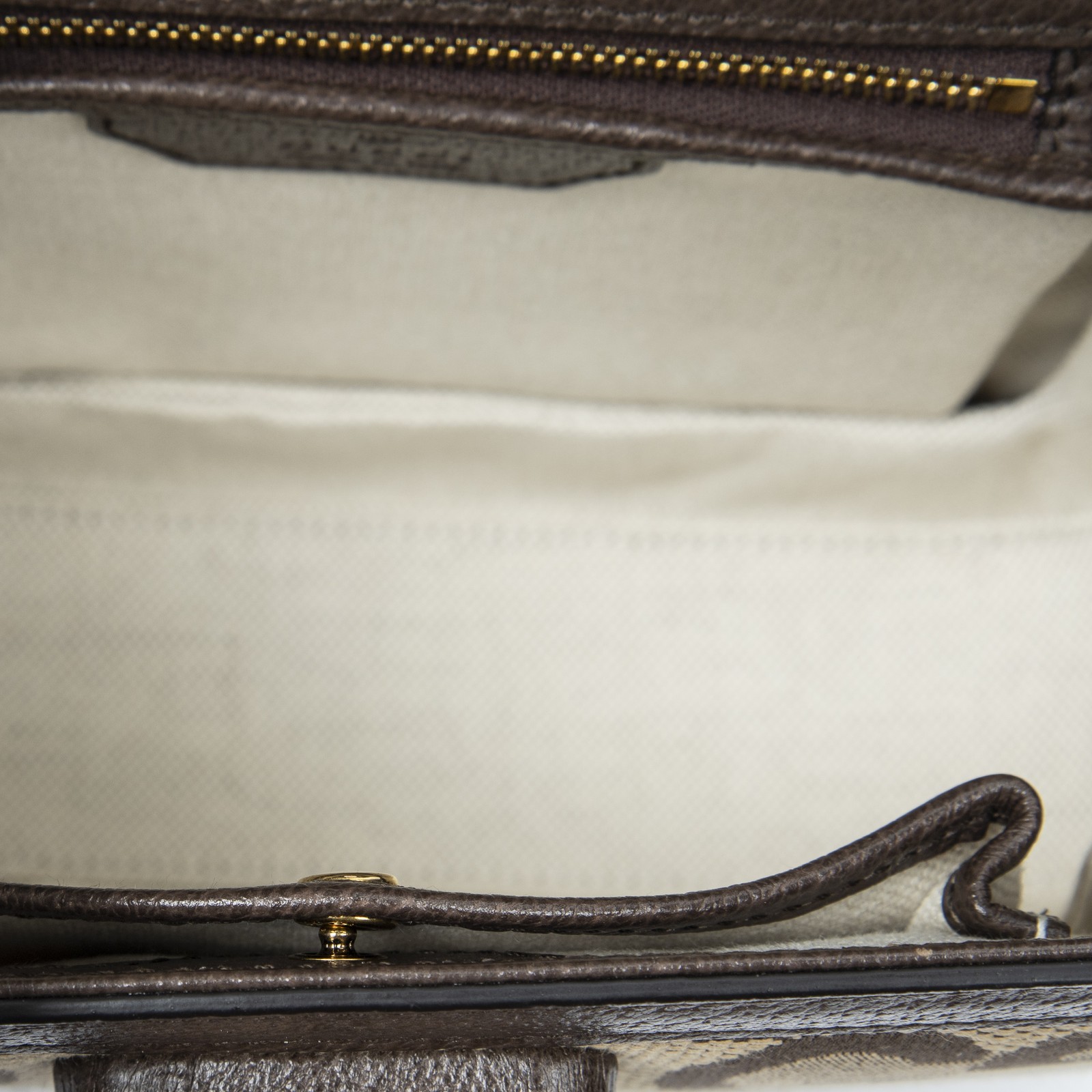 Gucci Beige/Brown Small Bamboo 1947 Flap Shoulder Bag Jumbo GG Canvas image 9