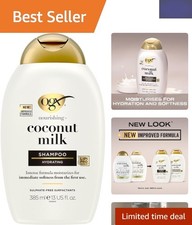Luxury Coconut Milk Hydrating Shampoo - 385ml Moisturizing Formula for Dry Hair 15.56 per litre
