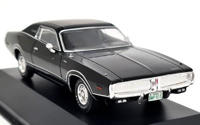 Atlas 1/43 Dodge Charger 1972 Black Scale Diecast Scale Modellauto
