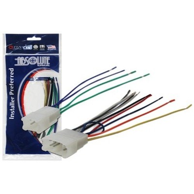 Absolute USA H950/1761 Radio Wiring Harness Fit Toyota 1987-2008 Power 4 Speaker