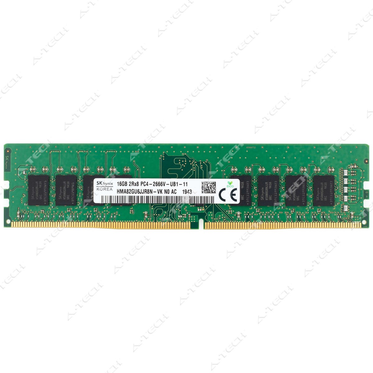 Hynix 16GB DDR4 2666 MHz PC4-21300 2Rx8 DIMM Desktop Memory RAM