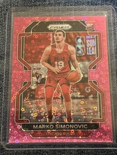 2021-22 Panini Prizm - Marko Simonovic #166 Pink Fast Break Prizm /50 (RC)
