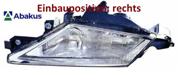 Abakus 666-1108R-LDEMN Hauptscheinwerfer Rechts Scheinwerfer FüR Lancia-image