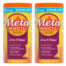Metamucil Psyllium Fiber Supplement 260 Servings Sugar Free Orange Exp: 02/28