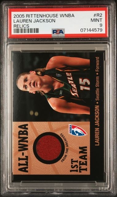 2005 Rittenhouse WNBA Lauren Jackson  Relic PSA 9 Seattle Storm