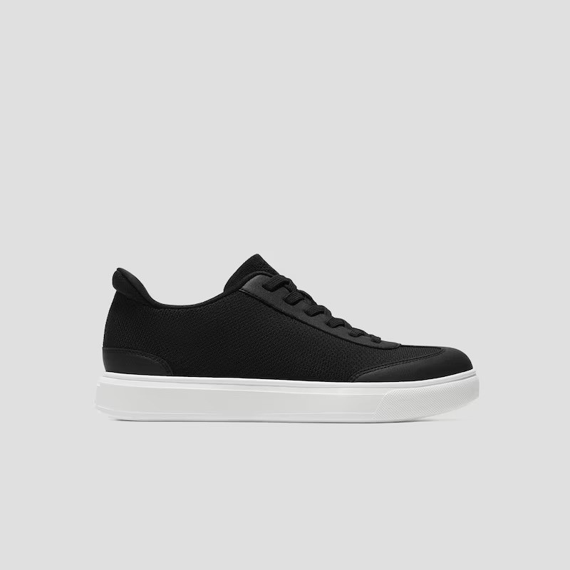 VIVAIA Women's Black Knit Sneakers Lace Up Comfort Walking Shoes US 6.5 EU 37 image 9