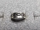 GRANDMA GRABE'S BEAUTIFUL VINTAGE 925 STERLING SILVER OPEN BACK 1.7G RING SIZE 4