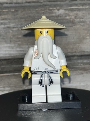 Original LEGO NINJAGO Sensei Wu NJO0002 komplett mit Hut & Bart selten 2011