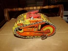 Vintage Marx Tank Corps NO.3 U.S. Army Wind Up Tin Toy, AS IS