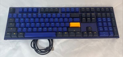 Ducky One 2 Horizon Double Shot PBT Mechanical Keyboard Orange Navy Switches