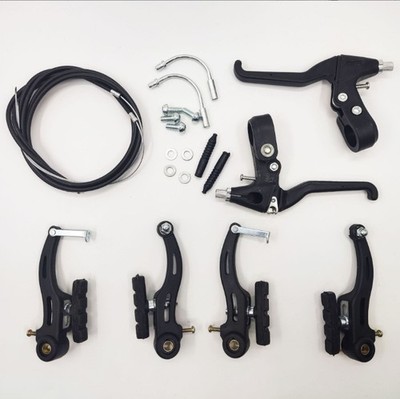 6-tlg V-Brake Bremsen Set Vorne Hinten mit Bremshebeln für BMX MTB Fahrrad
