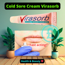 Cold Sore Cream Virasorb  Effective Itch Relief -2g Tube fast acting Health Care