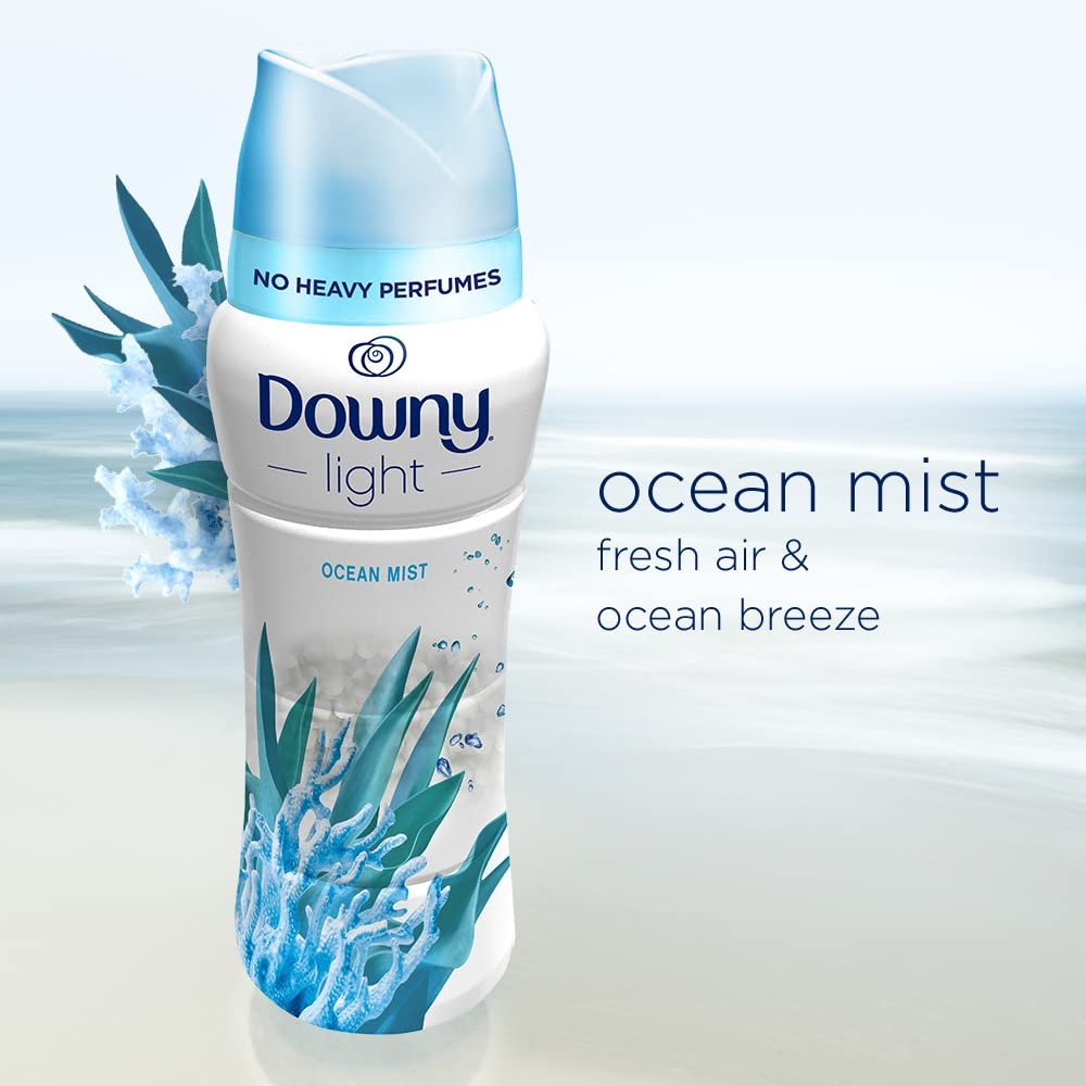 Downy Light Laundry Scent Booster Beads for Washer, Ocean Mist,