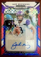 2019 Panini Prizm D.P -Jake Browning #278 Red White & Blue X-Fractor 81/99