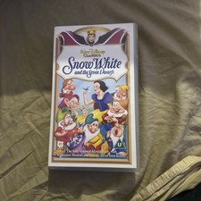 Snow White and the Seven Dwarfs VHS PAL Walt Disney Played  Tested