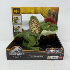 Jurassic World Dinosaur Sound Toy, Uncaged Fierce Launchin Dilophosaurus Figure