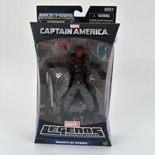 MARVEL LEGENDS CAPTAIN AMERICA AGENTS OF HYDRA RED SKULL FIGURE BAF MANDROID