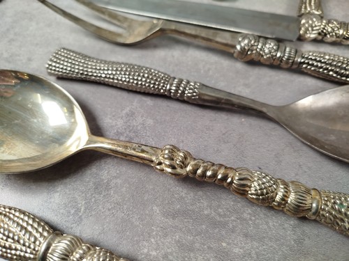 Lot 63 COUVERTS Metal Porte Couteaux Fourchettes Cuilleres Service SILEA K41 - Picture 13 of 19