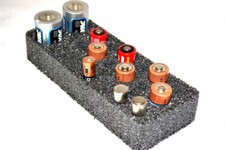 Military foam AA cr123 cr2 AAA N C cells battery insert fits Pelican   1030 case