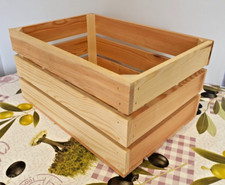 Wooden Crate Organizer Storage Box – Rustic Home Decor & Practical Storage