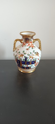 Antique Copeland Small Imari Twin Handled Portland Shaped Vase - 第 1/3 張圖片