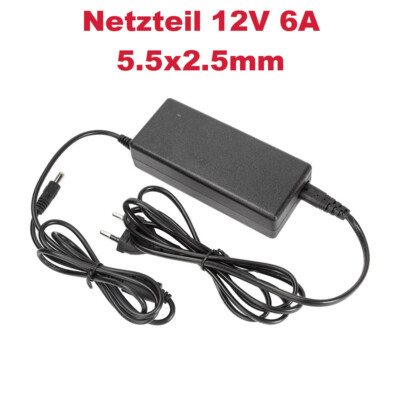 12V 6A Netzteil Ladekabel Ladegerät für Prelude ADI Sampo US Logic HP Monitore
