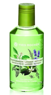 Yves Rocher Orange Blossom Lavender Petitgrain Eau de Toilette Spray 3.3 fl.oz.