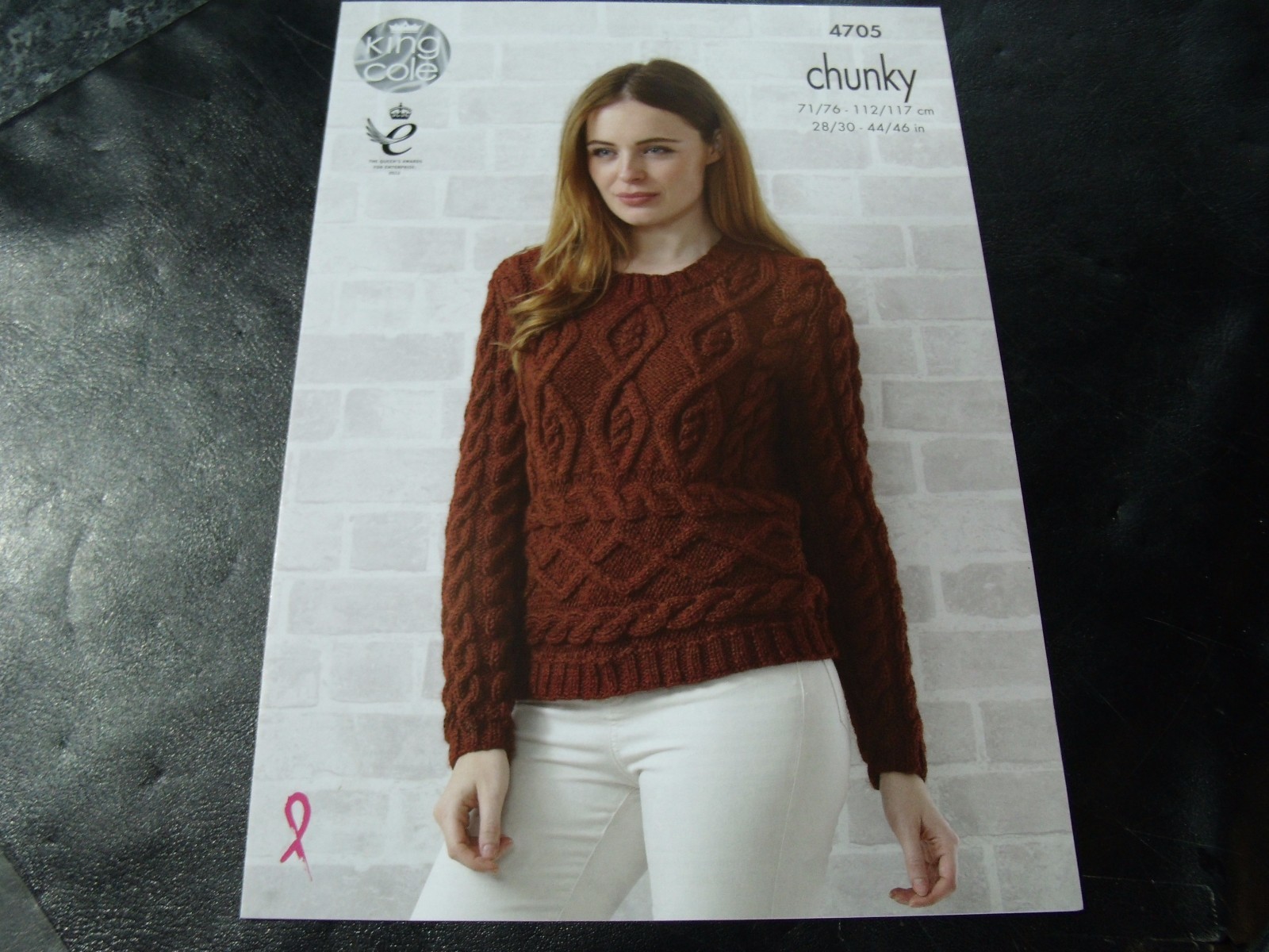 King Cole Chunky Pattern 4705 Sweater and Sleeveless Top  28/30 - 44/46 ins