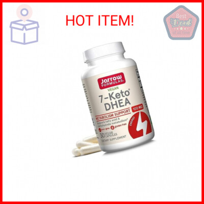 Jarrow Formulas 7-Keto DHEA 100 mg, Dietary Supplement for Fatty Acid and Carboh