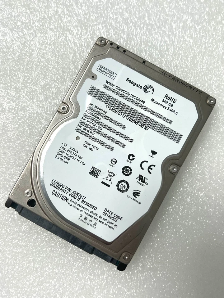 Seagate Momentus 5400.6 ST9500325AS 500 GB 5400 RPM 2.5" SATA Laptop Hard Drive - Image 3 of 4
