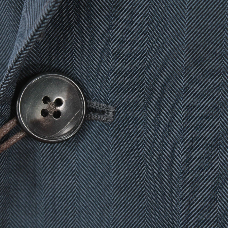 Abrigo Deportivo Chaqueta K Lana Boglioli Nuevo con Etiquetas Talla 54R EE. UU. 44R Azul/Negro Espiga Foto 2 de 4