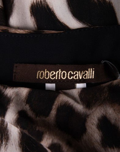RRP€1110 ROBERTO CAVALLI Bodycon Dress IT44 US8 UK12 L Pleats Made in Italy - Imagen 8 de 8