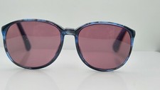 Vintage Martin Copeland Princeton Black Blue Oval Sunglasses FRAMES ONLY USA