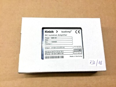 Knick  DC - Isolation Amplifier  Type 4820 A2 1292600          731/18