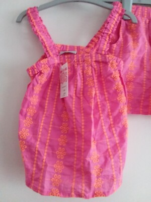 NEU MIT ETIKETT - MATALAN MÄDCHEN 2-TEILIGES SET SHORTS/TOP - ALTER 7 JAHRE