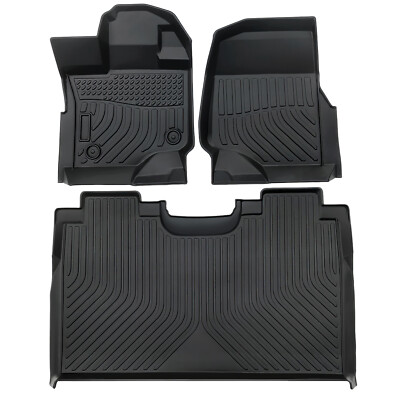 3PCS Floor Mats Compatible with Ford F-150 SuperCrew Cab 2015-2022 All Weather