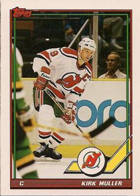 22 Kirk Muller - New Jersey Devils - 1991-92 Topps Hockey | eBay