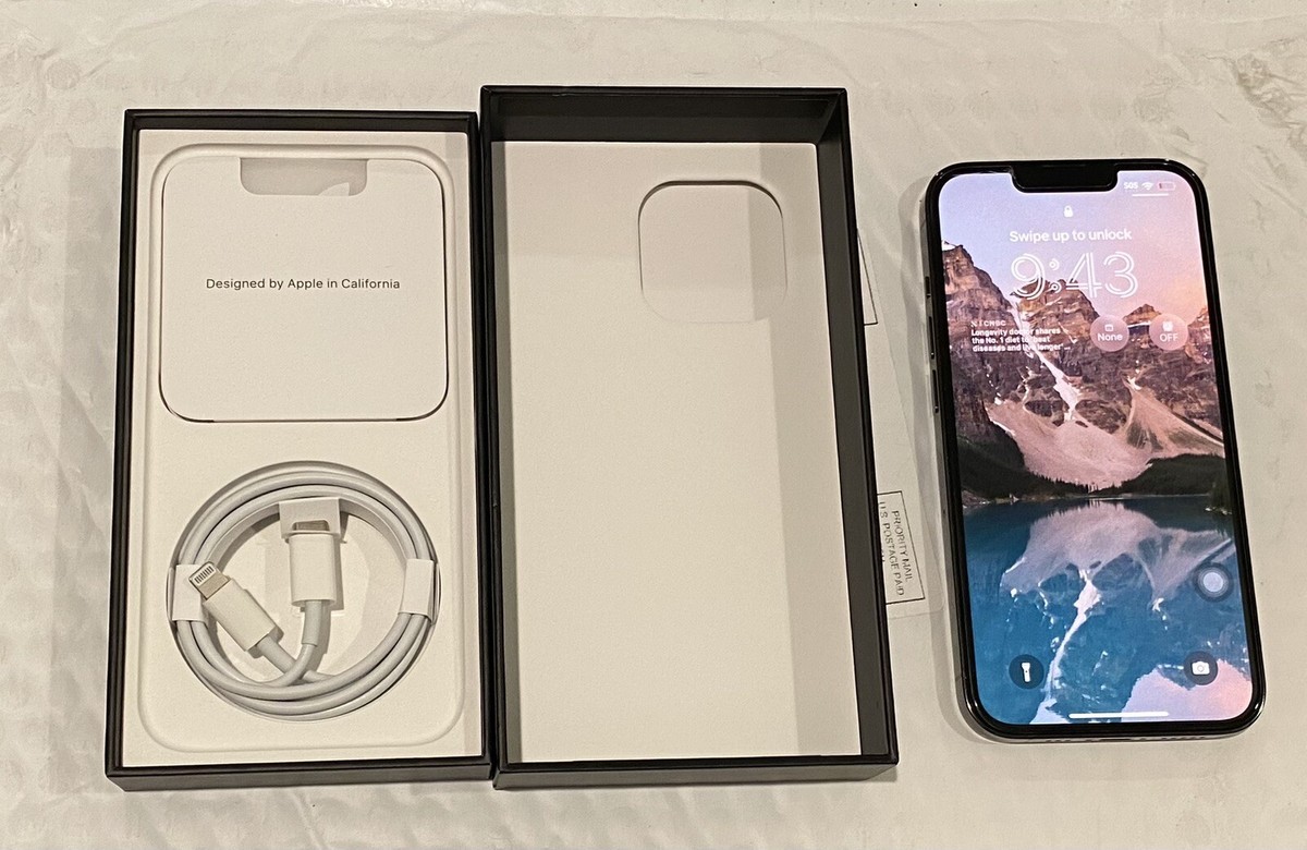 Apple iPhone 13 Pro - 128gb - Graphite - Unlocked. Very Good