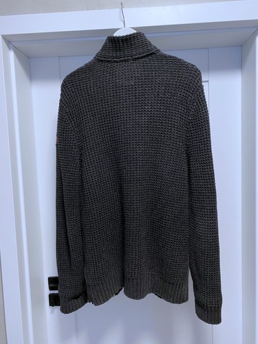 Authentic Napapijri 50% Wool Cable Knit Sweater cardigan Men's size XL - Picture 6 of 13