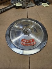 Original Gm 327 Turbo-fire 300 Horsepower Open Air Cleaner Lid Wsilk Screen Original Gm 327 Turbo-fire 300 Horsepower Open Air Cleaner Lid Wsilk Screen