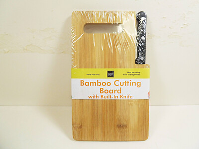 Bamboo Cutting Boards Small with Handle 10'' x 5.75'' Wood Chopping Board Kitchen