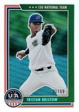 2022 Panini Stars & Stripes Tristan Bristow #74 Blue Holo Longevity #31/60