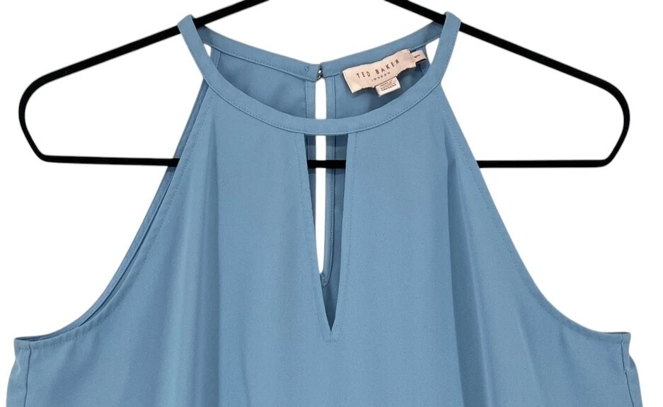 TED BAKER London Dippa Ärmelloses Top Shirt Lässig Formal Größe 1 - XS - Bild 3 von 4