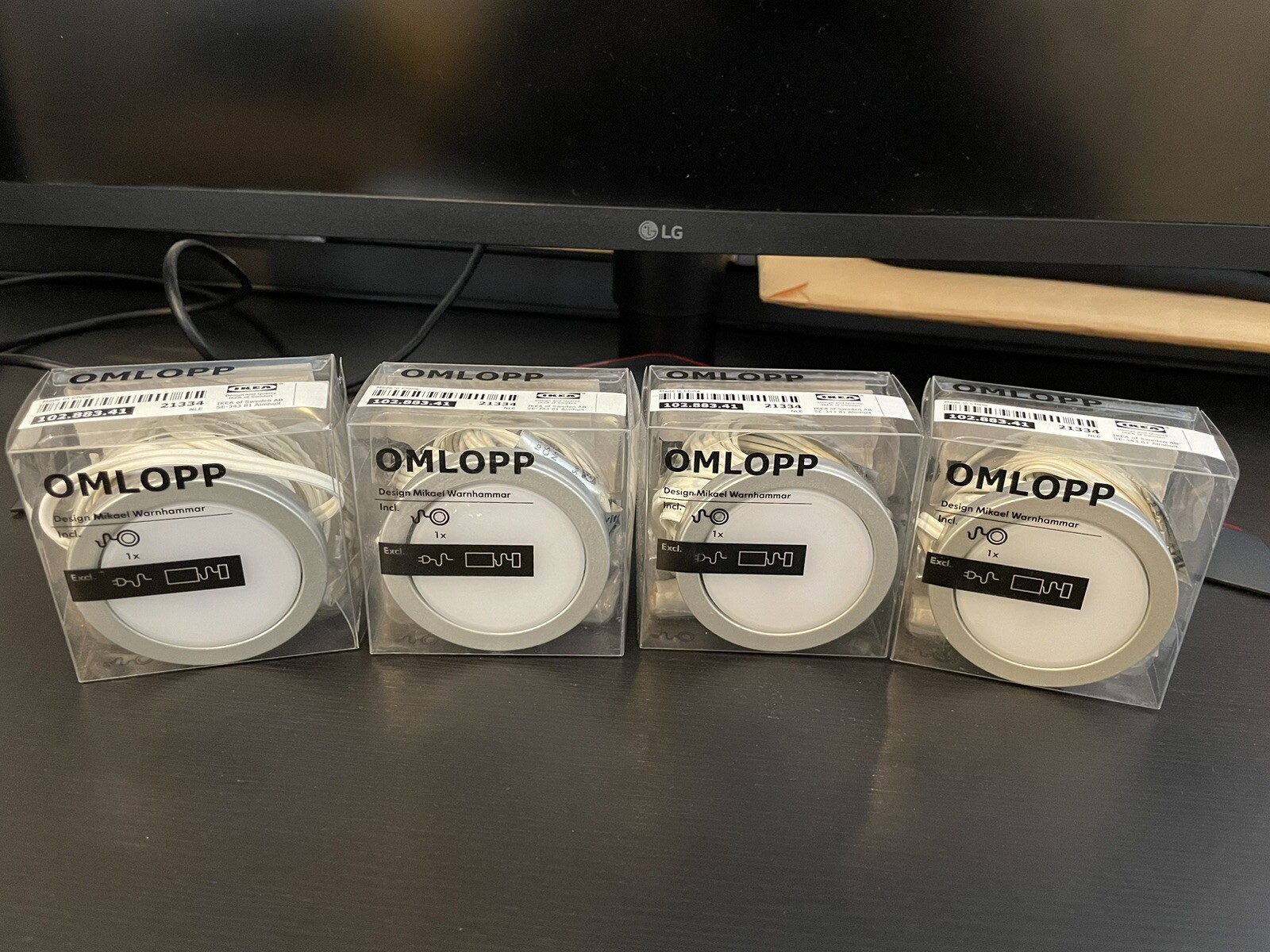 Lot 4x IKEA OMLOPP LED Spotlight 102.883.41 (SameDay Shipping) eBay