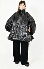 CRAZY H4 black shinny bat wing adjustable  jacket size XL/XXL