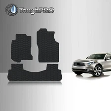 ToughPRO Floor Mats Black For Infiniti FX35 All Weather Custom Fit 2003-2008