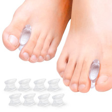 8pcs Gel Bunion Corrector and Toe Spacers Separators  Straightener Orthotics