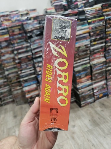 BRAND NEW - ZORRO RIDES AGAIN SET OF TWO VHS TAPES - FREE SHIPPING 📼 - Picture 2 of 2
