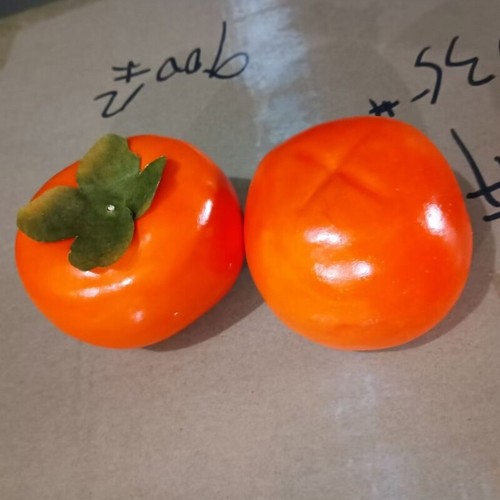 Simulation Persimmon Fruit Educational Persimmon Fruit Toy for Home Decoration - Picture 3 of 8